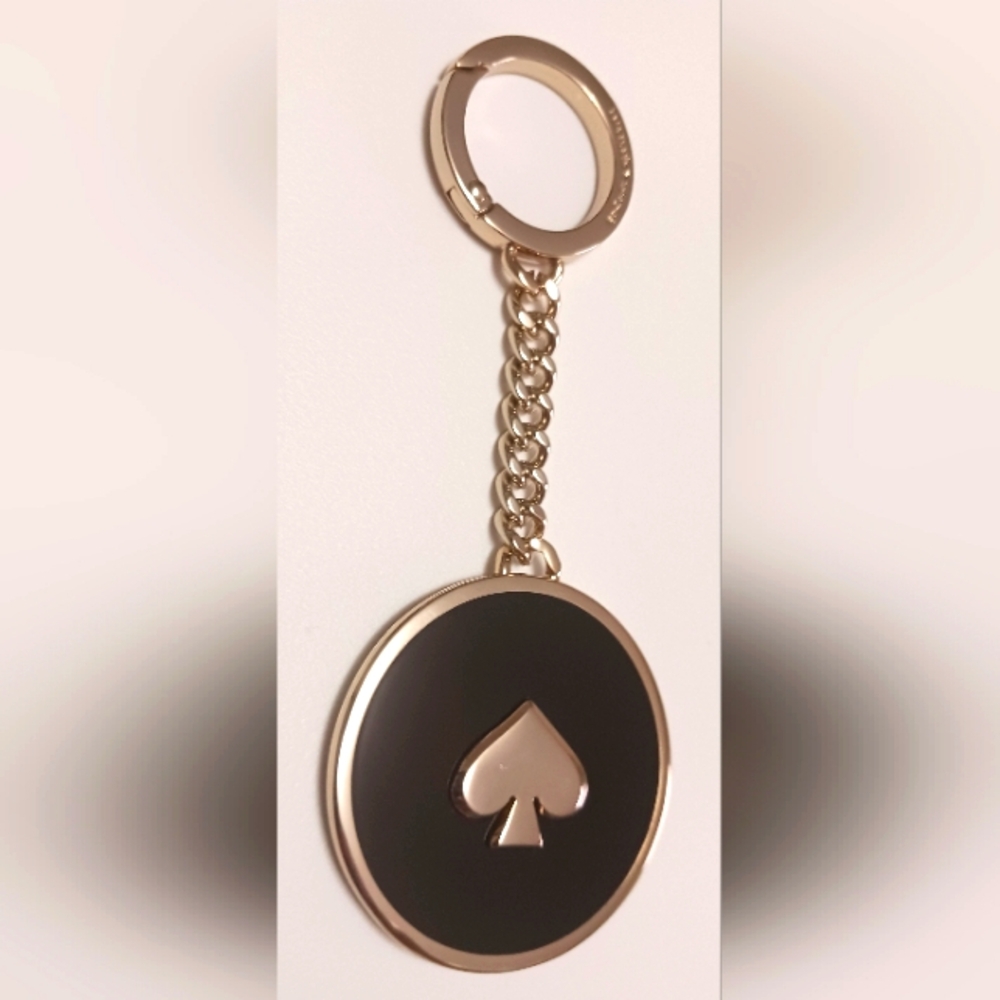 Kate Spade Gold & Black Enamel Keyfob! NWOT! MRSP. $59 ✨️♠️❤️✨️